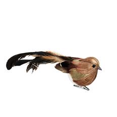 Fugl deko Tori natur og mørk brun L21cm fra Broste Cph