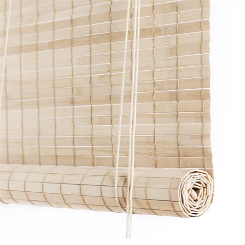 Rullegardin i lys brun bambus med 75% soldæmpning fra Color&Co 