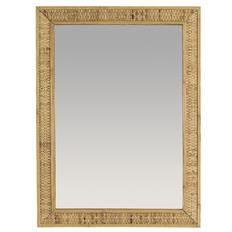 Spejl med bambusflet fra Ib Laursen
