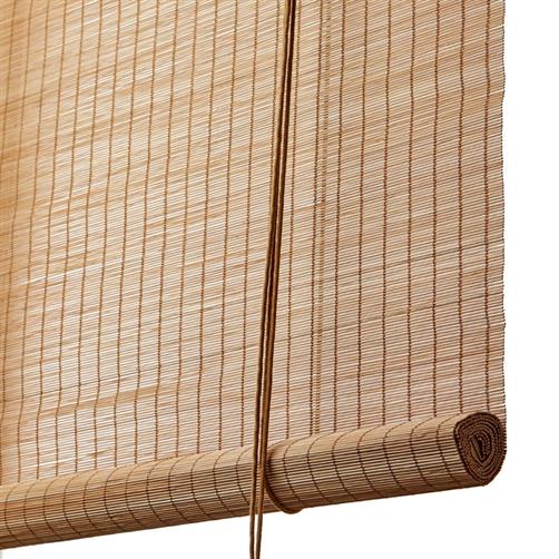 Rullegardin i bambus brun fin med 50% soldæmpning B100xL160cm fra Color&Co 