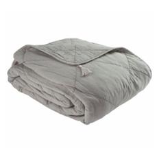 musegrå sengetæppe 240X260 cest bon
