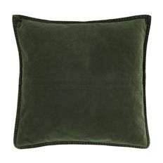Pudebetræk velour mørkegrøn 52x52cm fra Ib Laursen
