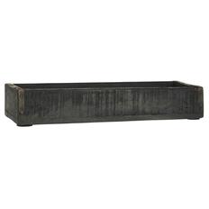 Trækasse sort med metalbeslag unika B11,5xH6XL35cm fra Ib laursen 